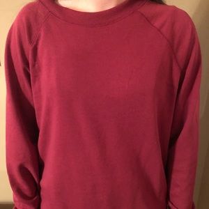 Maroon Crewneck Top